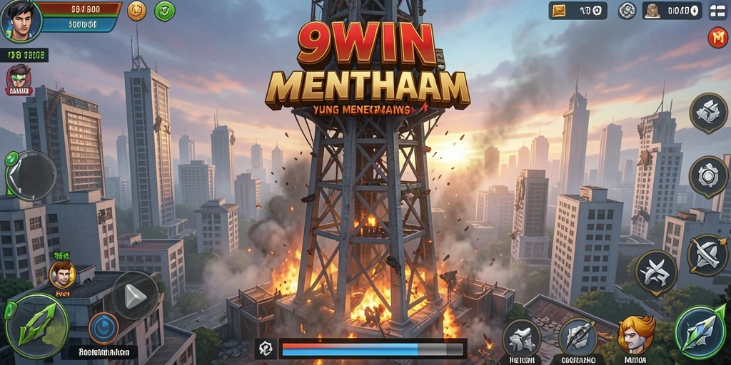 Gameplay <strong>9WIN</strong> yang seru dalam genre Tower Defense.