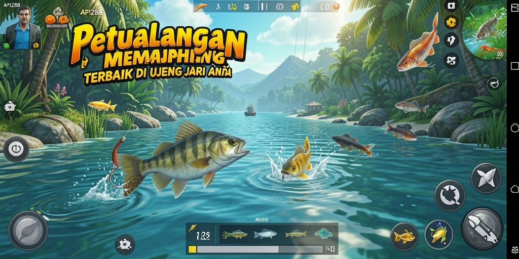Tangkapan ikan besar dalam gameplay API288 yang menegangkan.