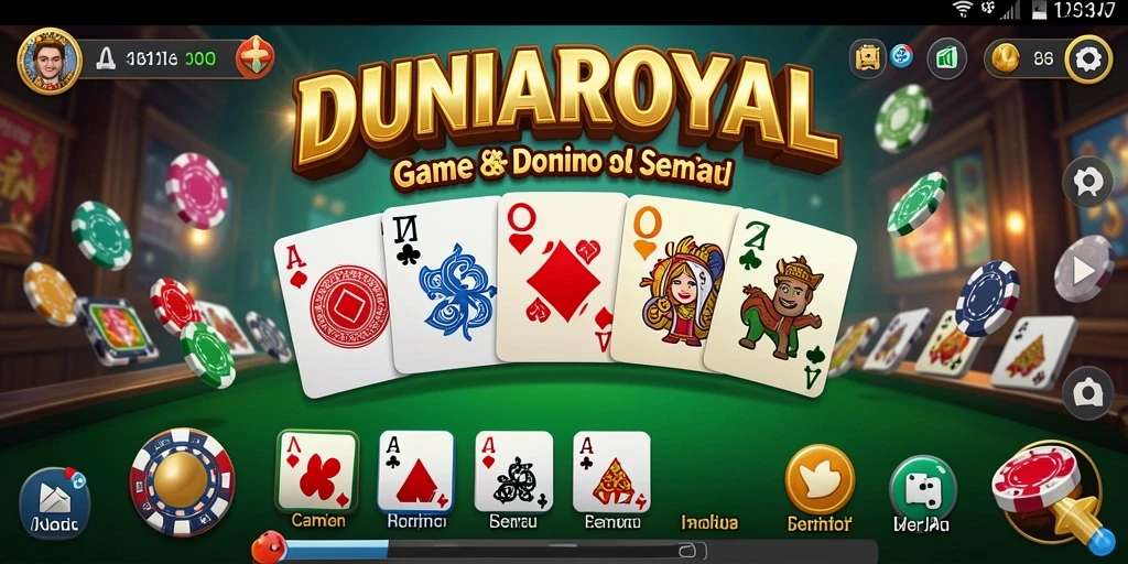 Tampilan screenshot gameplay DUNIAROYAL dengan suasana seru.