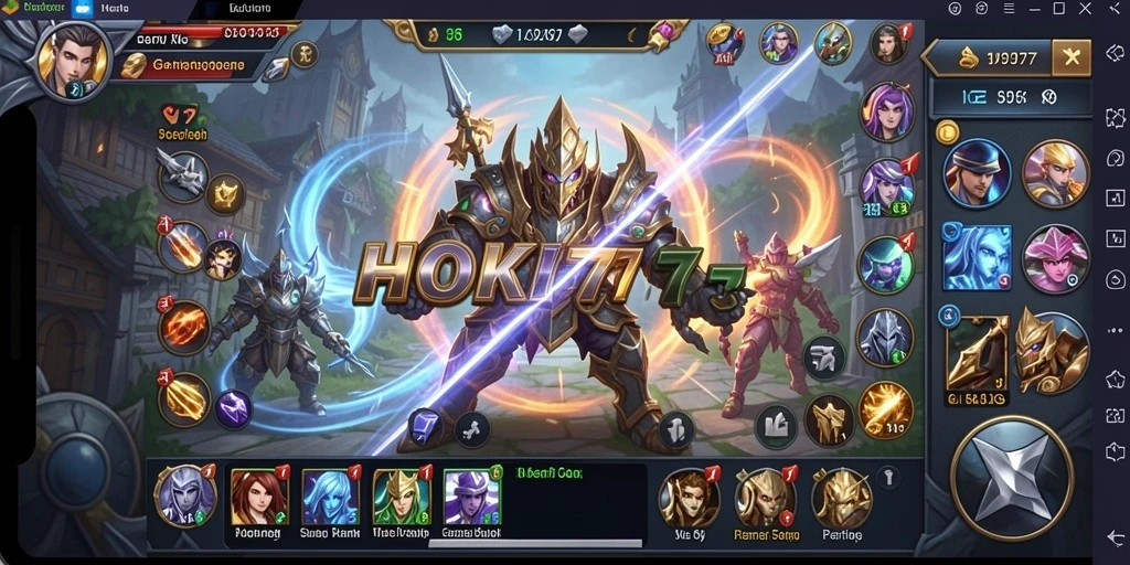 Tampilan gameplay SLG HOKI777 yang menarik dan interaktif.