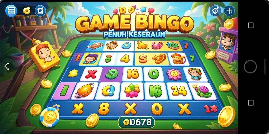 Tampilan gameplay Bingo yang menarik dan menyenangkan di ID678.