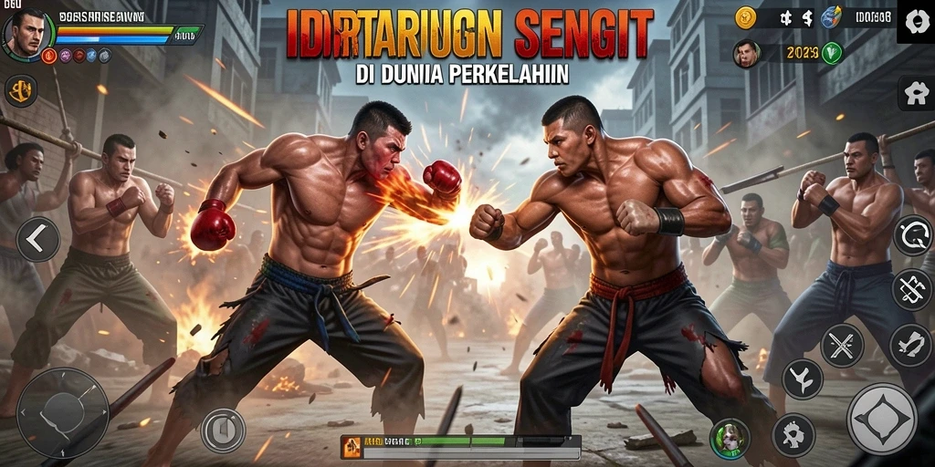 Screenshot gameplay IDNSERU menampilkan pertarungan yang seru dan mendebarkan.