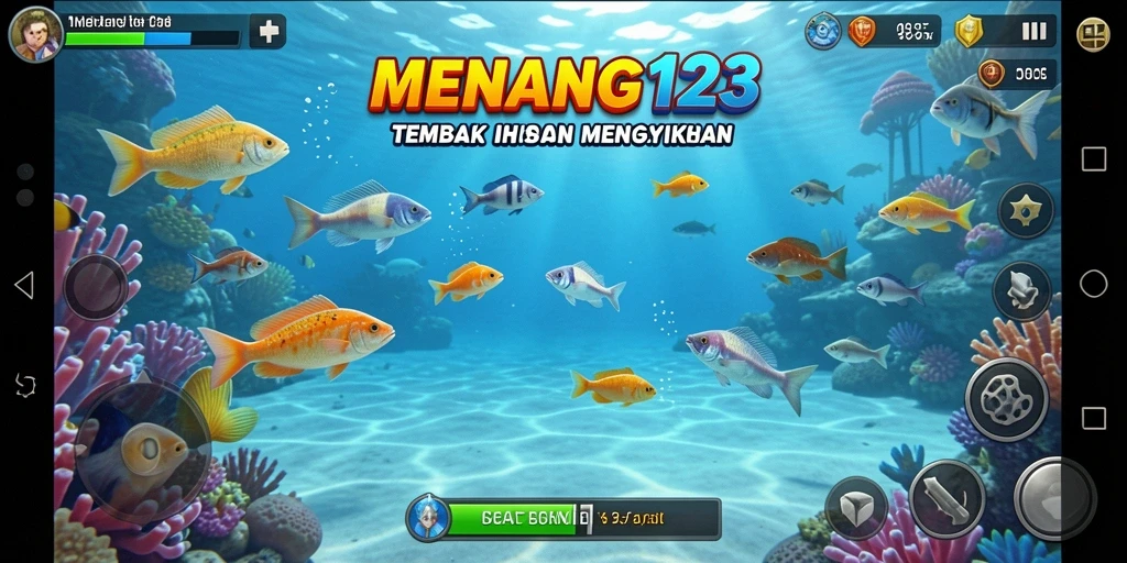 Tampilan seru gameplay Tembak Ikan di MENANG123.