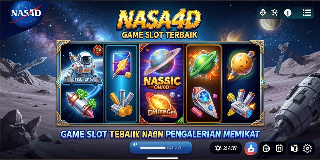 Tampilan gameplay Slot yang menarik dan mendebarkan dari NASA4D.