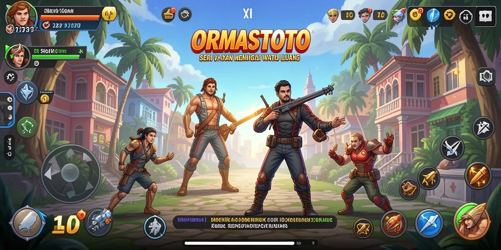 Tampilan seru gameplay ORMASTOTO yang mengasyikkan.