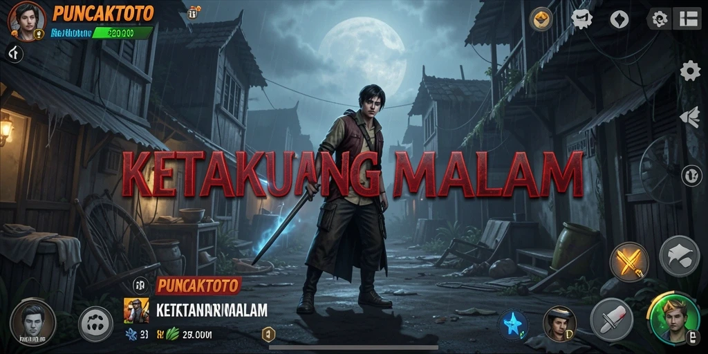 Screenshot utama PUNCAKTOTO menampilkan momen menakutkan dalam gameplay.