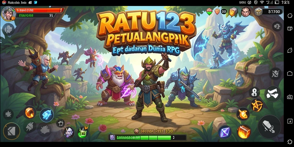 Tampilan gameplay RPG yang menegangkan dan penuh aksi.