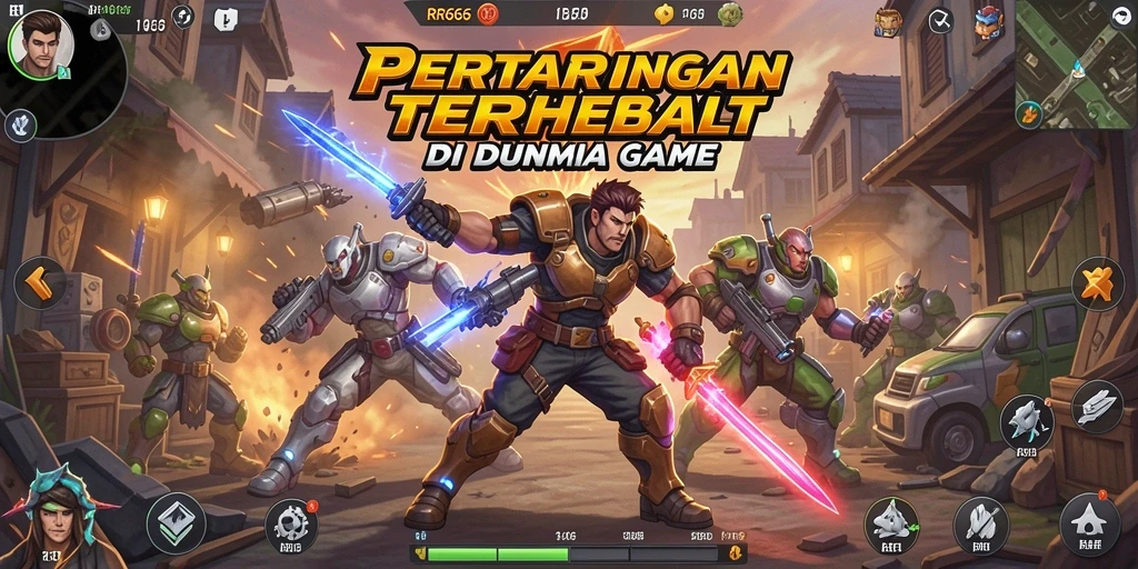 Tangkapan layar gameplay RR666 yang intens dan mendebarkan saat pertarungan berlangsung.