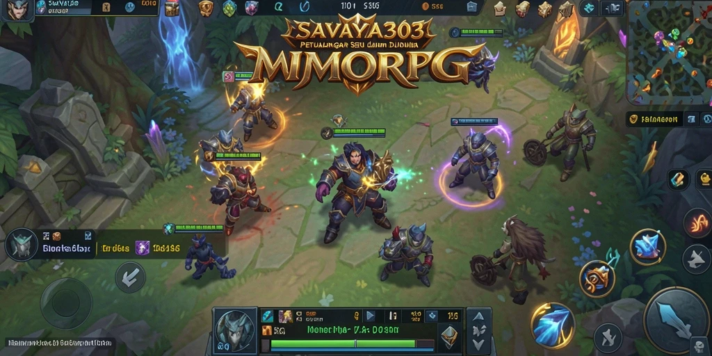 Gameplay SAVAYA303 menampilkan karakter yang beraksi dalam pertempuran epik MMORPG.