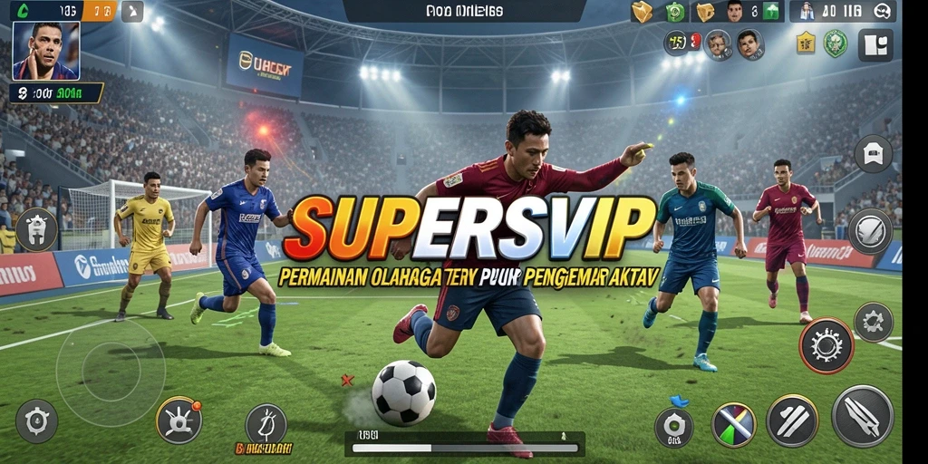 Tampilan gameplay kompetitif dari SUPERSVIP yang mengasyikkan.