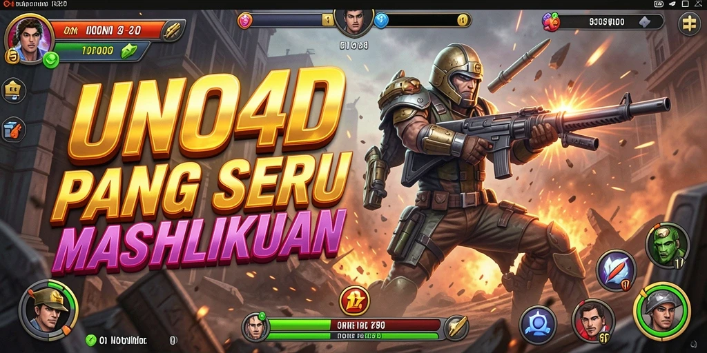 Tampilan seru gameplay action di UNO4D.
